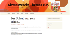 Desktop Screenshot of kirmesverein-themar.de